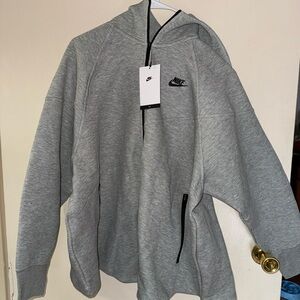 Nike Light Gray Zip-Up Hoodie BRAND NEW PLUS SIZE